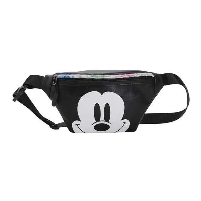 Bonitos paquetes de cintura de dibujos animados para niños, Mini precioso monedero de Mickey, paquete de almacenamiento para bebés, bolso de mano para niños y niñas, bolsa de mensajero, cartera: C