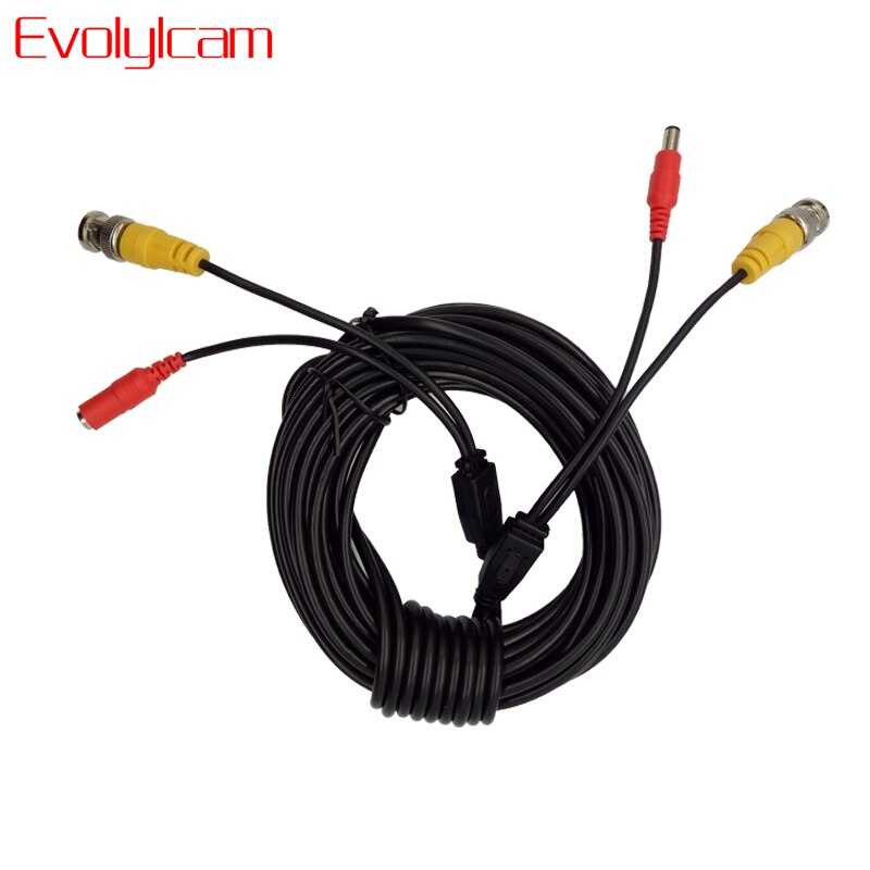 Evolylcam 5 M/10 M/20 M/30 M/40 M/50 M BNC + DC Plug Kabel Voor Analoge AHD CVI CCTV Bewakingscamera DVR Kit Video Power Accessoires