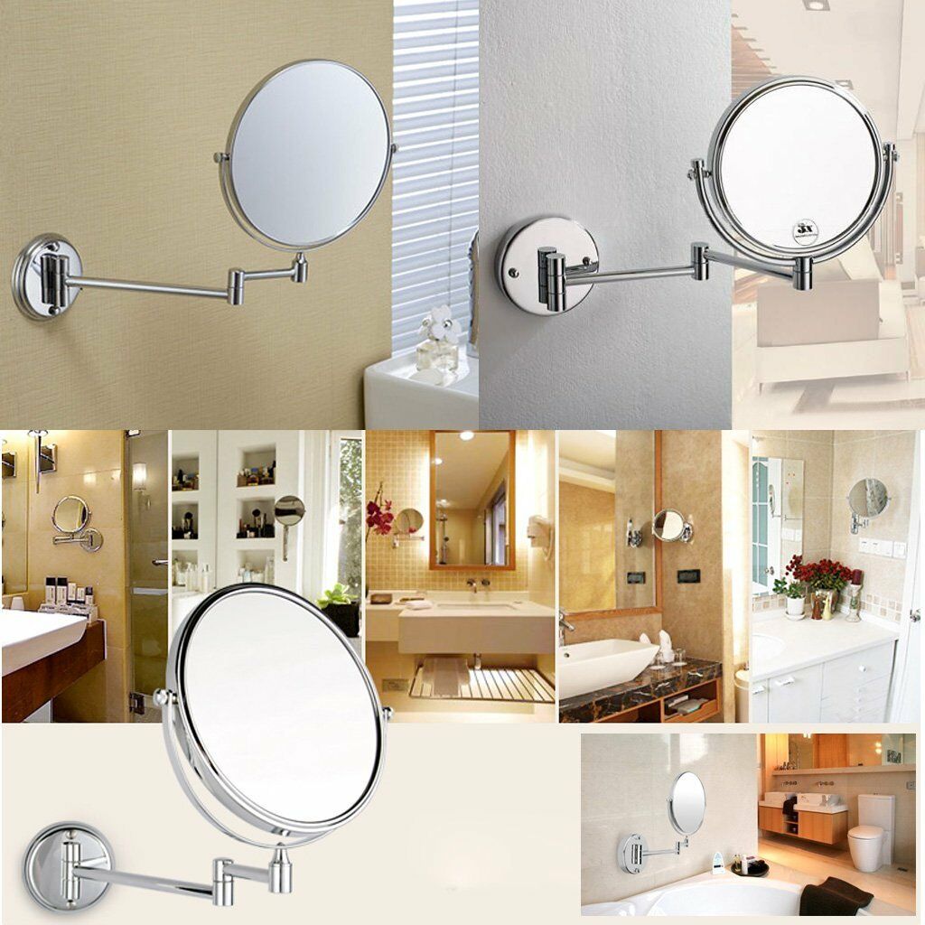 FRAP F6106 en F6108 Wall Mounted Chrome Afgewerkte Badkamer Accessoires Spiegels EEN