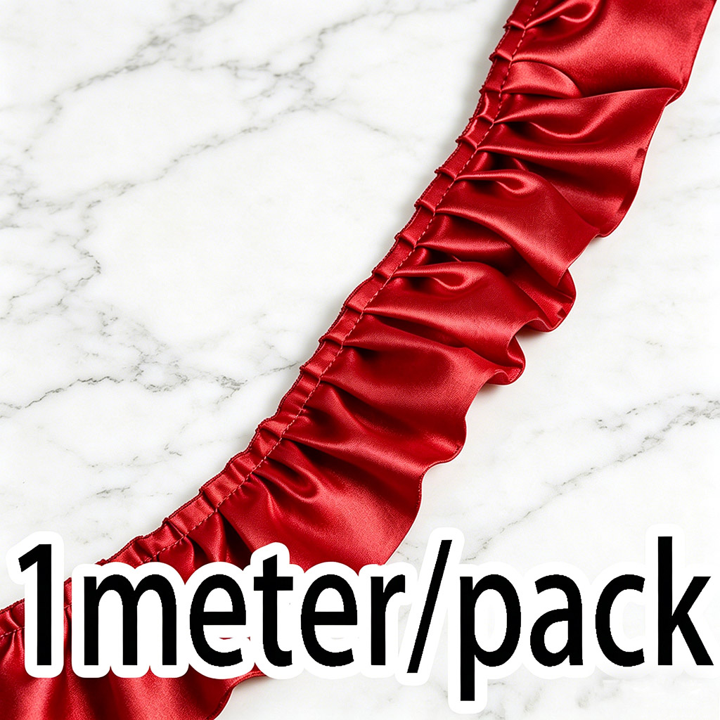(1 Meter/Rolle) 5,5cm Doppellagige Spitzenrüsche Prinzessinnenrock-Accessoire Handgefertigtes DIY Komfortabler Stoff: Antikes Durcheinander