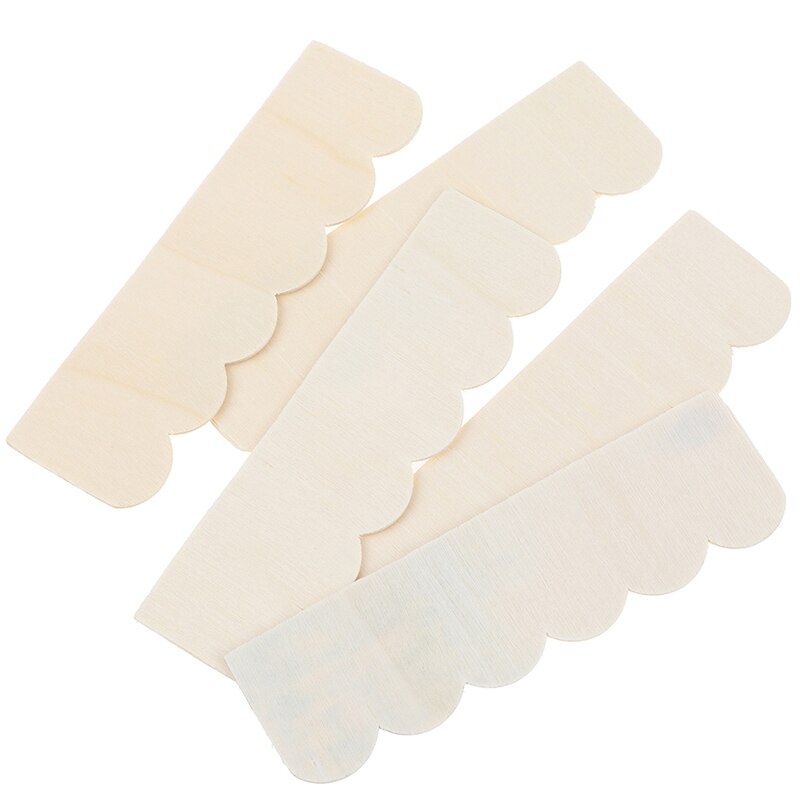 12Pcs 1:12 Poppenhuis Poppenhuis Zes Dak Tegels 12 Stuks/zak Houten Witte Decoratie Huis Accessoires