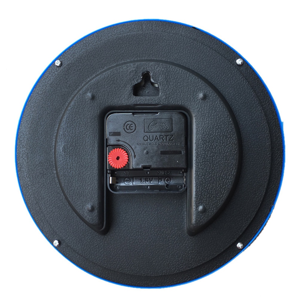 Office 8 Inch Time Living Room Home Quartz Silent Wall Clock Plastic Accurate Modern Round Decorative Battery Operated