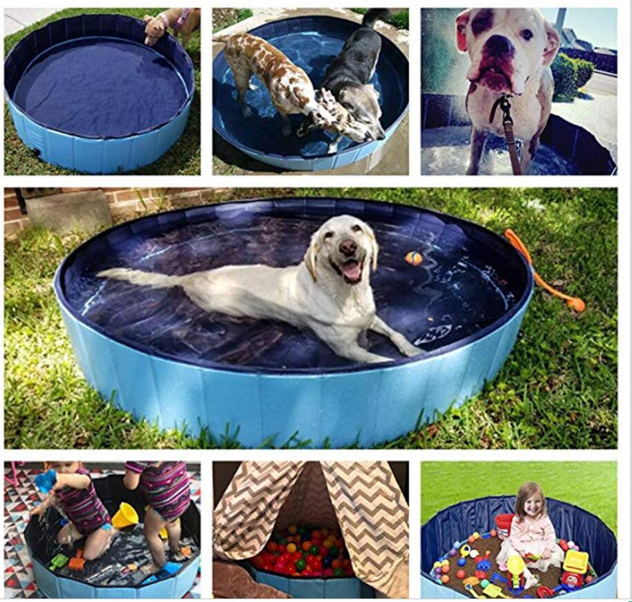 30x10cm Dog Pool Cat Puppy Pet Outdoor Portable Foldable PVC Bathtub baby Dog cat Pet Swimming pool Supplies