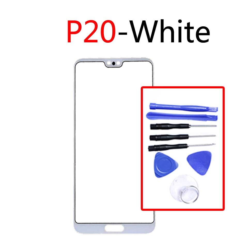 For Huawei P20 P20Pro Touch Screen Sensor LCD Display Digitizer Front outer Glass For P20 Pro P20 Plus Touchscreen Replacement: P20-White-With tool