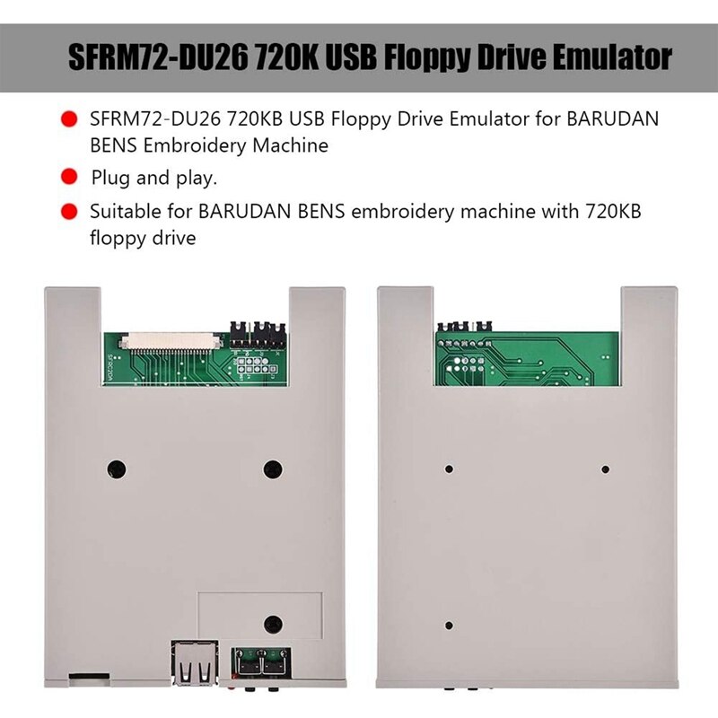 SFRM72-DU26 720K USB Floppy Drive Emulator For BARUDAN BENS Embroidery Machine Floppy Drive Emulator