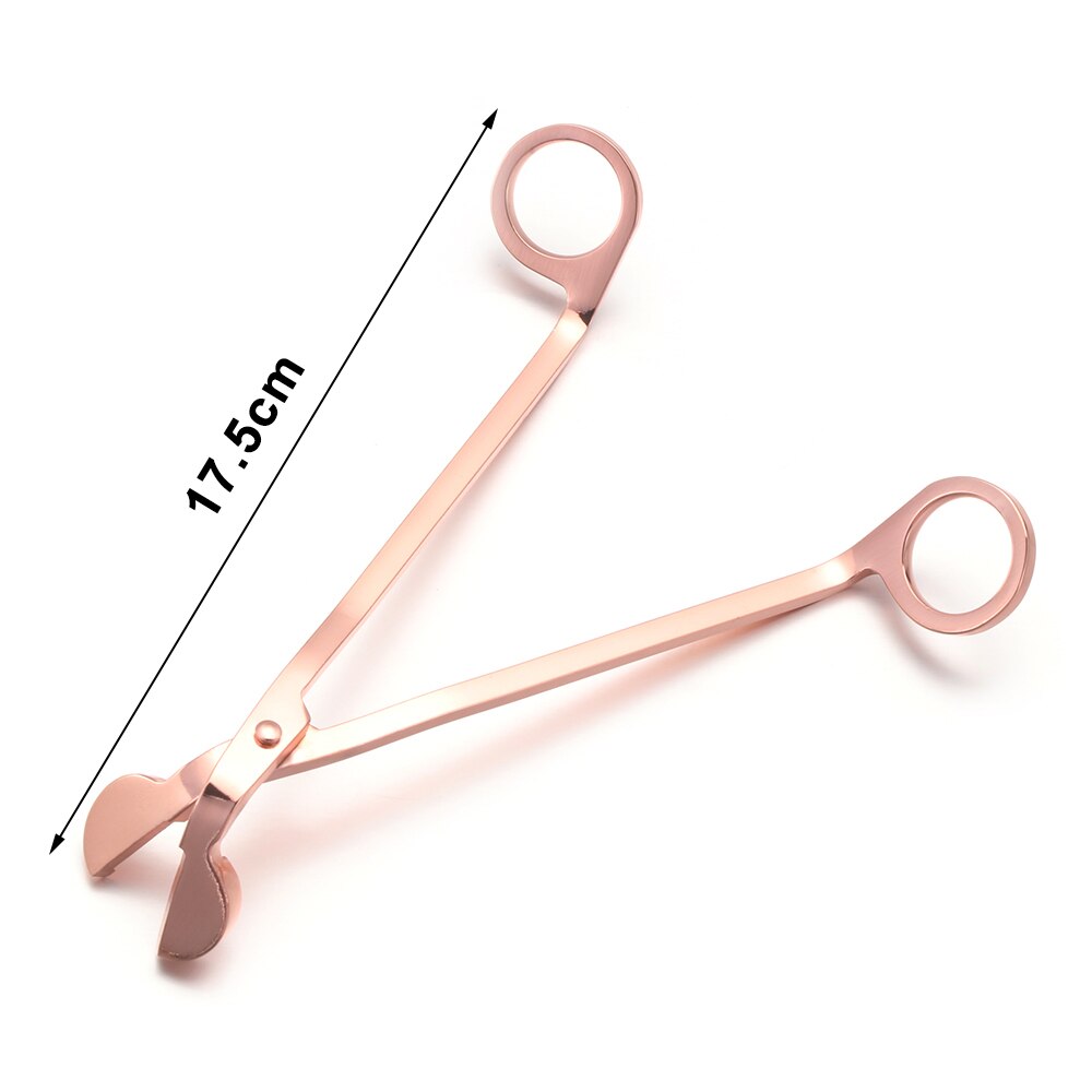 Rustfritt stål lys trimmer saks dipper olje lampe trim cutter lys krok klippeverktøy 175*57mm