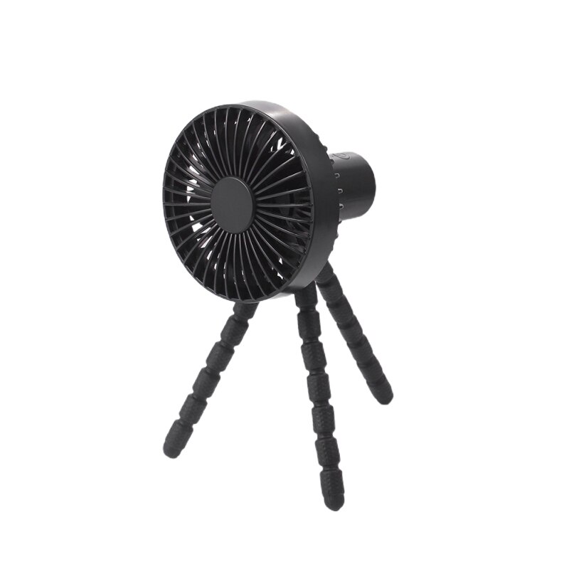 Portable Tripod Fan Air Cooler Fan Rechargeable Mini Fan Cooling 3-speed Adjustable Fan With1800mAh Battery For Travel Home: 04