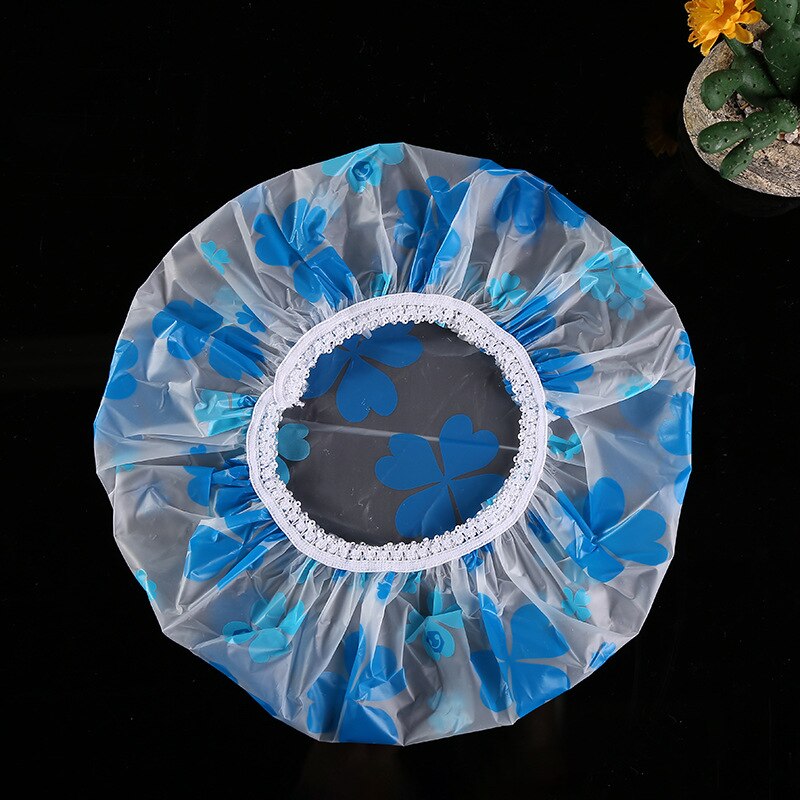 Familie Douche Cap Verdikte Waterdicht Fume Cap Hoogwaardige Frosted Gedrukt Kant Badmuts Waterdicht Voor Badkamer: A14