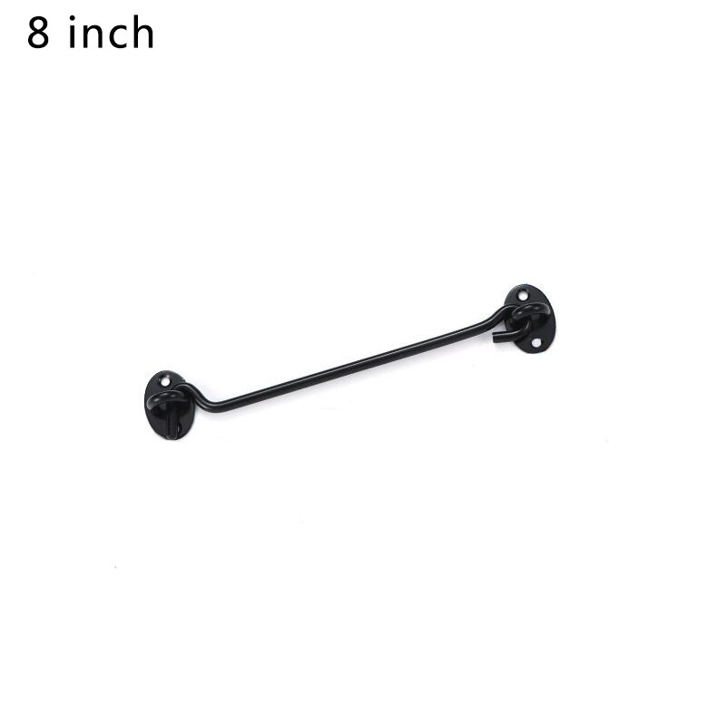 Cabin Hook Eye Door Latch ate Door Swivel Window Latch Holder Stainless Steel Cabin Shed Gate Door Latch Silent Holder Silver: 12
