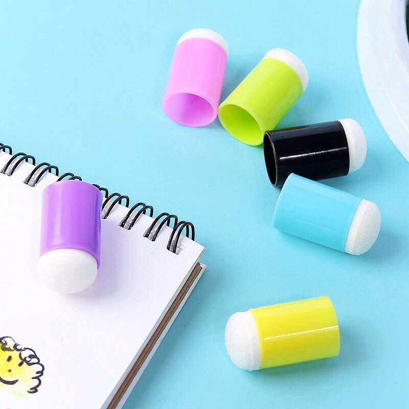 Tampon à encre en éponge pour peinture, tampon à encre, pour bricolage, Scrapbooking, dessin, daubes, peinture d'estampage, artisanat d'art, 10 pièces