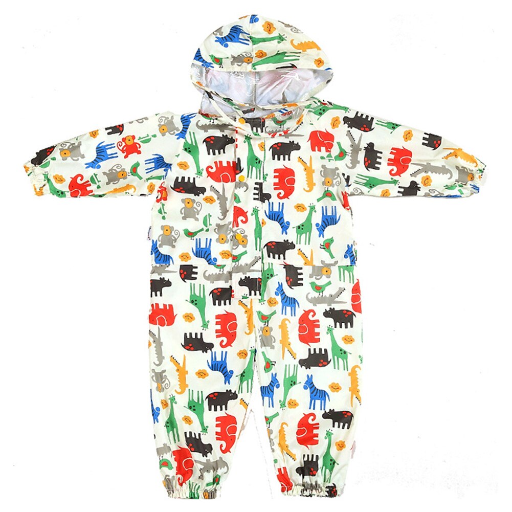 ! Karikatur Regenmantel freundlicher freundlicher Gesamt Regenbekleidung Junge Mädchen Mit Kapuze Regen Abdeckung Wasserdichte Getriebe Baby Mantel Tiere Poncho