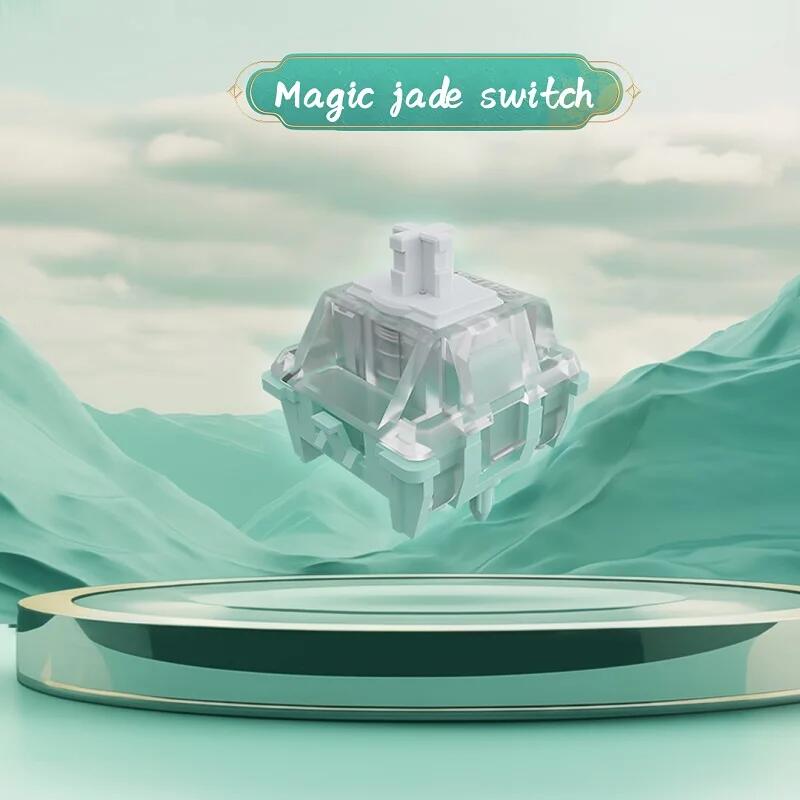 Gateron magnetyczny Jade przełącznik liniowy magnetyczny mechaniczny klawiatura HIFI Pre Lubed SMD czujnik halla przed podróżą swobodnie ustawiając HM66