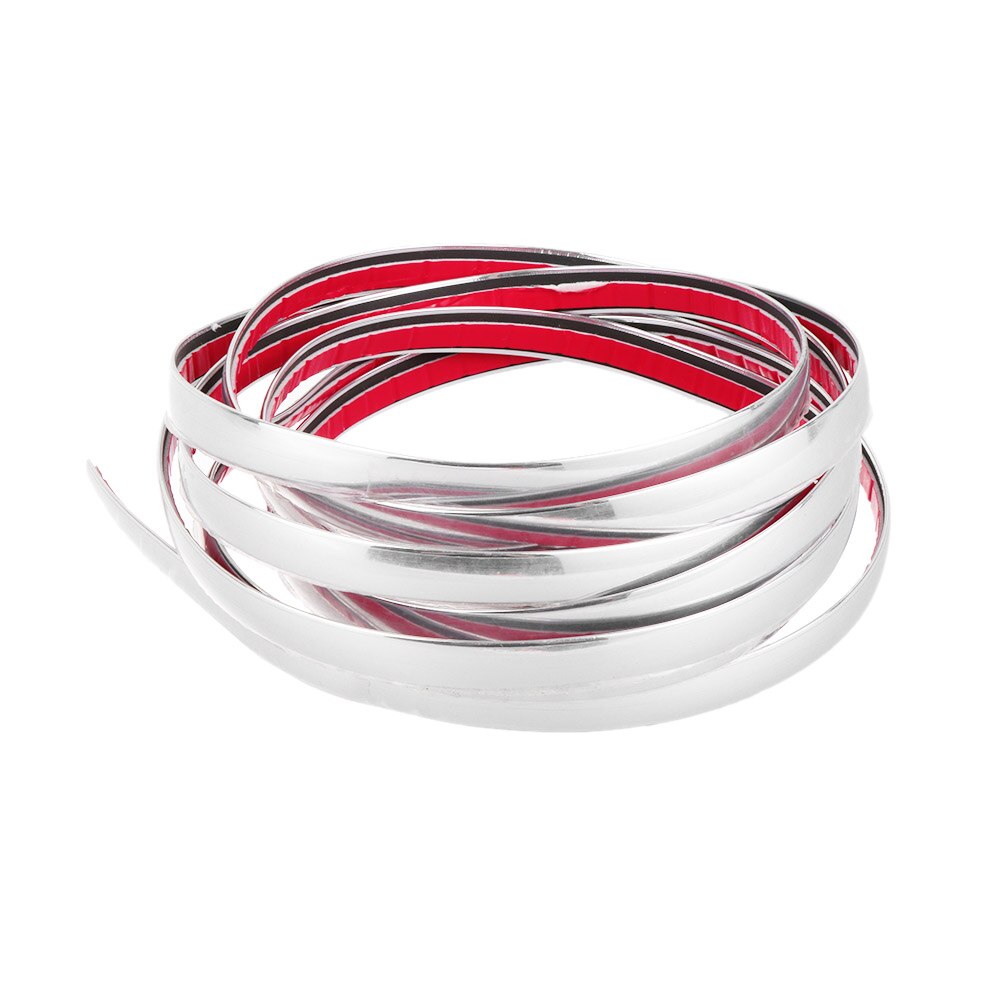 6/8/10/12/15/20mm Auto Chrom Styling Aufkleber Moulding Trim Streifen Band auto DIY Körper Stoßfänger Schützen Aufkleber