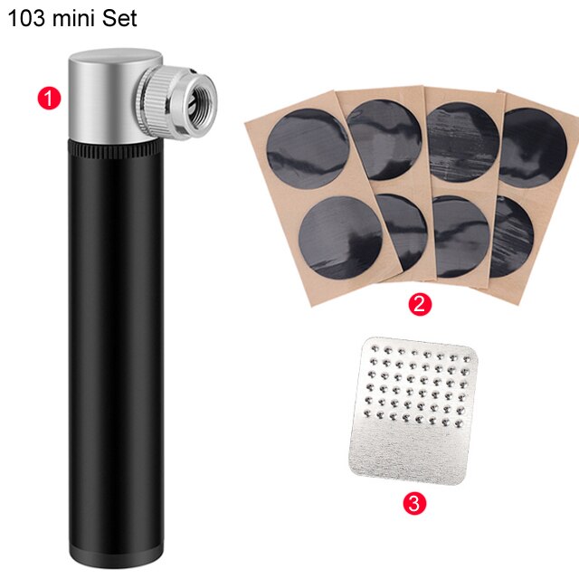 160PSI Hoge Druk Fietspomp Hand Mini Pomp Fiets Air Inflator Compressor Met Houder Voor Schrader/Presta Ventiel Fietspomp: Black A 120PSI Set1