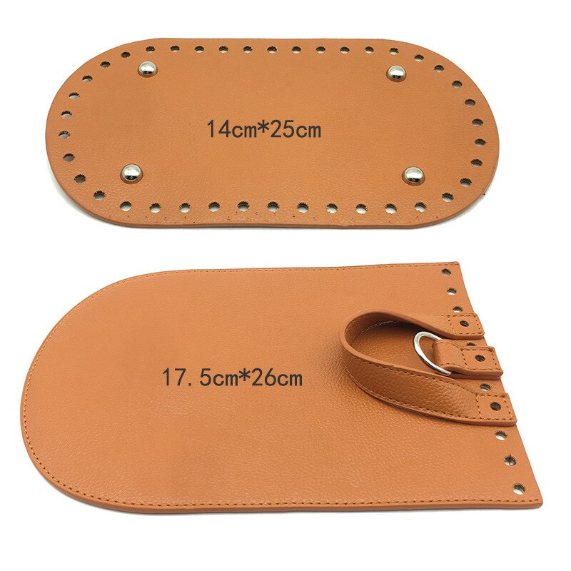 Bolso de mano de con correa para el hombro, conjunto de bolsos tejidos de cuero con accesorios de Hardware, mochila hecha a mano DIY