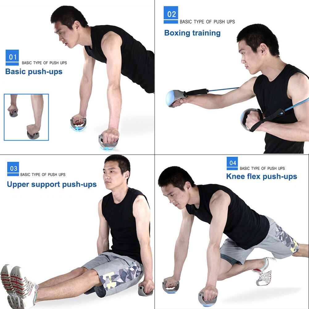 Push-up Stand Multifunctional 360 Rotatable Chest ABS Training Bracket Round Grip Bracket Abdominal Device