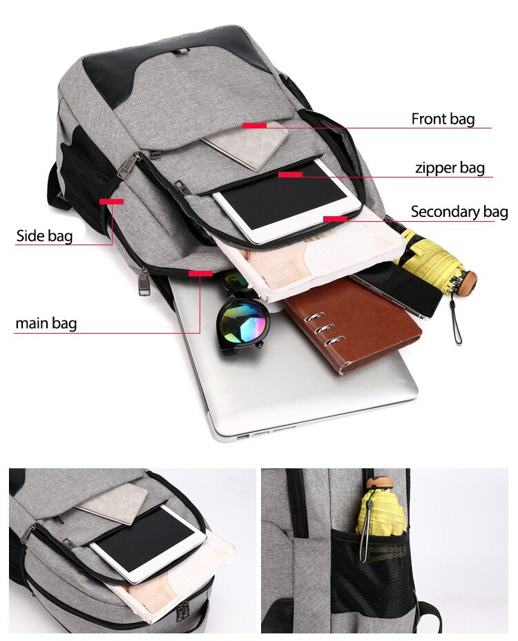 Chuwanglin unissex estilo preppy mochilas escolares mochila masculina casual 14 "portátil mochila moda sacos de viagem y70309