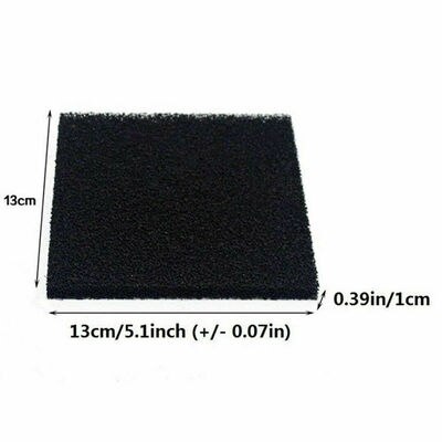 5/10/20Stck Universal- Schwarz Aktivkohle Schaum Schwamm Luftfilter Imprägnierte Blatt Pad Filter Schwamm