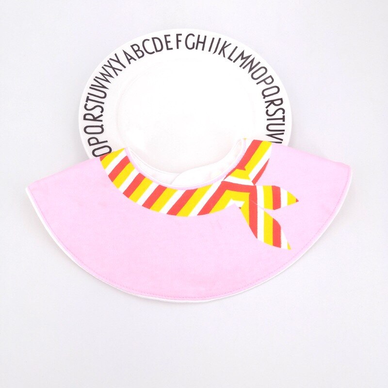Koreaanse Baby Prinses Speeksel Handdoek Katoen Bib Borduurwerk Kleur Kinderen Verjaardag Laat Kraag: 6