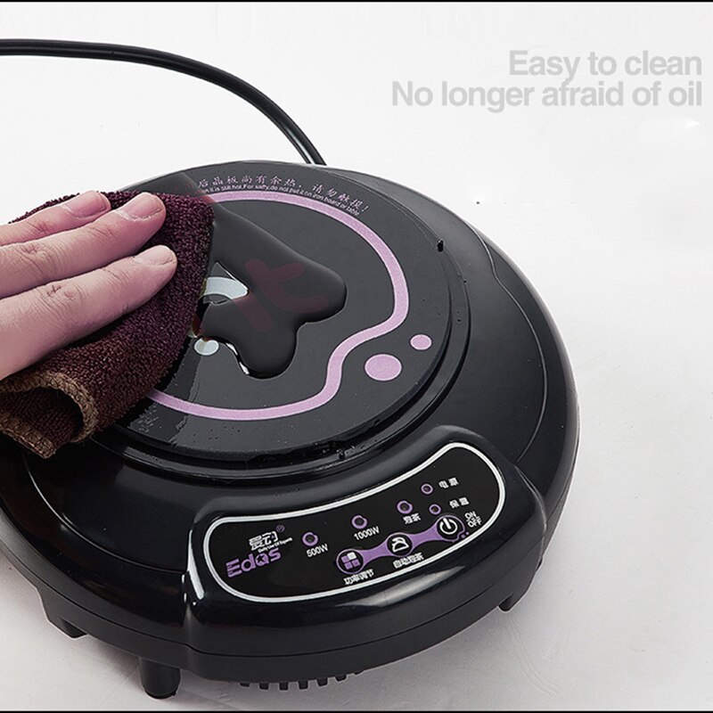 Household Electric Induction Cooker 2000W Waterproof Black Crystal panel hotpot cooktop stove electromagnetic pot oven