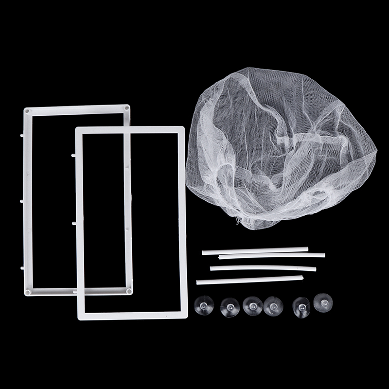 1PCS Aquarium Fish Breeding Isolation Mesh Box Net Incubator Breeder For Fish Tank Aquarium Gauze Trap S/L Compact Accessory