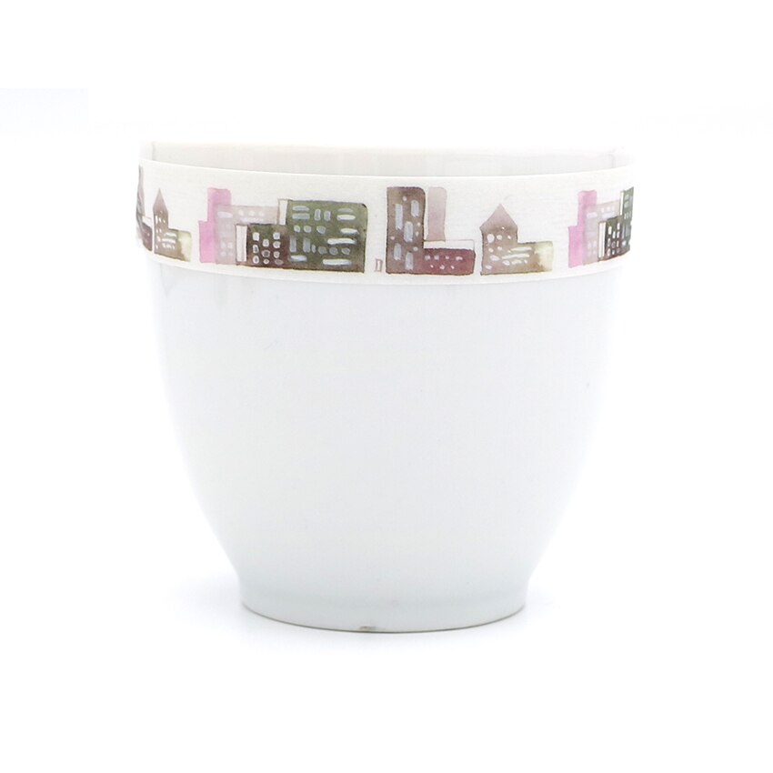 10m*15mm Hand-Painted Pattern Washi Tape Decorative Sticky Paper Masking Tape Self Adhesive Tape Scrapbook Tape 1 PCS