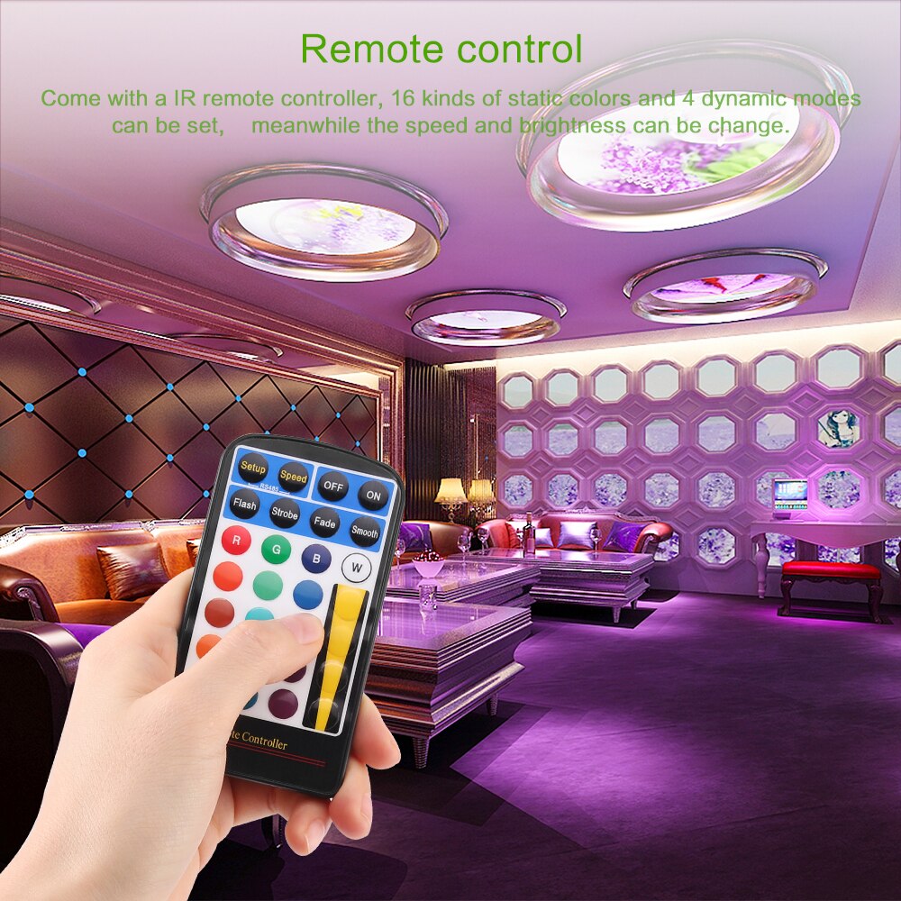 Ac 85V ~ 240V 5W E27 Rgb Led Lamp Stage Lamp Spotlight Voor Thuis Party Kerst decoratie Met Ir-afstandsbediening Lamp Rgb