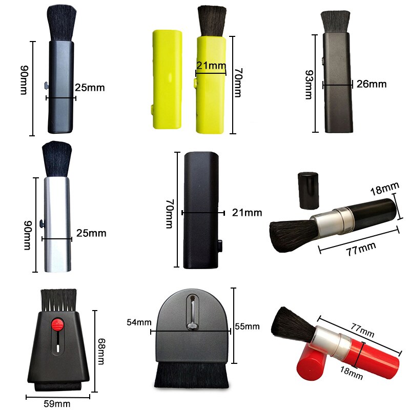 Car retractable cleaning brush Air Conditioner Computer cleaning brush telescopic keyboard plastic handle wool small brush