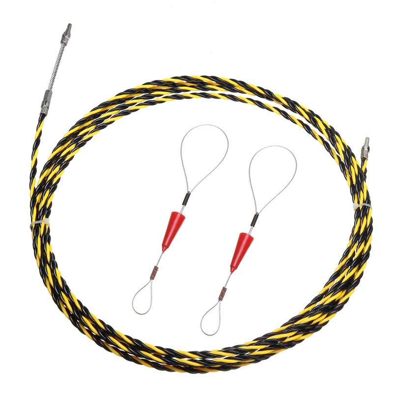 6mm 5/10/15/20/25/30/50m kabel skubbetrækker tråder elektrisk ledning kabelføringsenhed kørende aftrækker ledning byggeværktøj