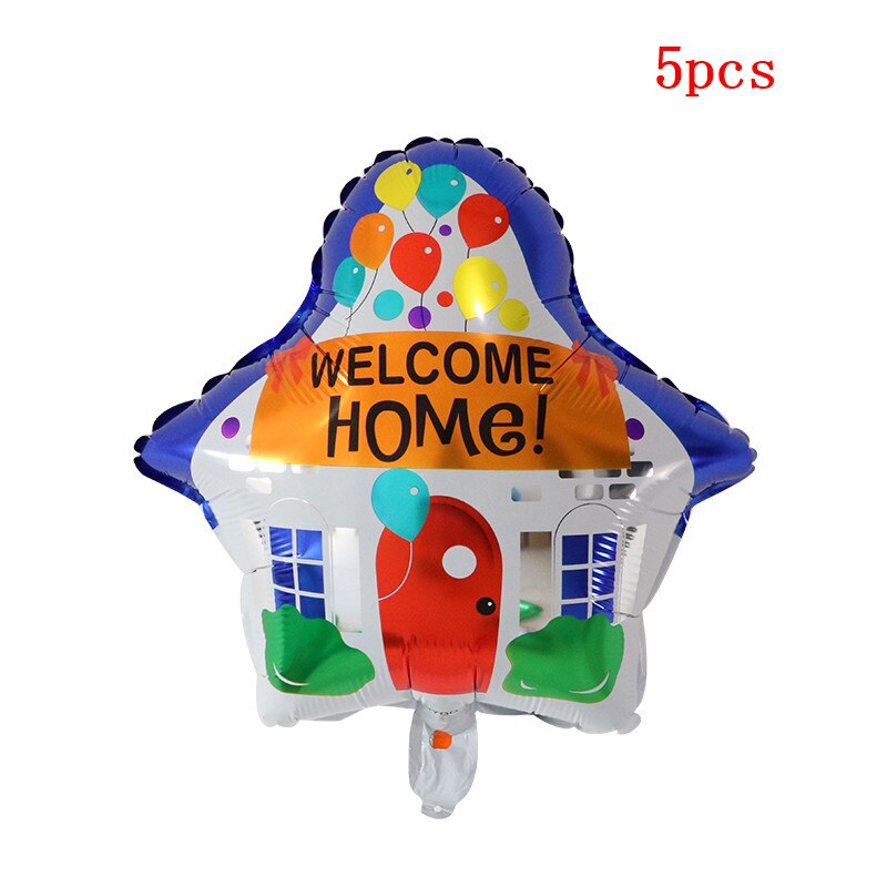 5/10pcs 18 inch Round Welcome Home Foil Balloons Air Globos for Welcome Go Back Home Birthday Party Balloons Decoration Supplies: Deep Sapphire