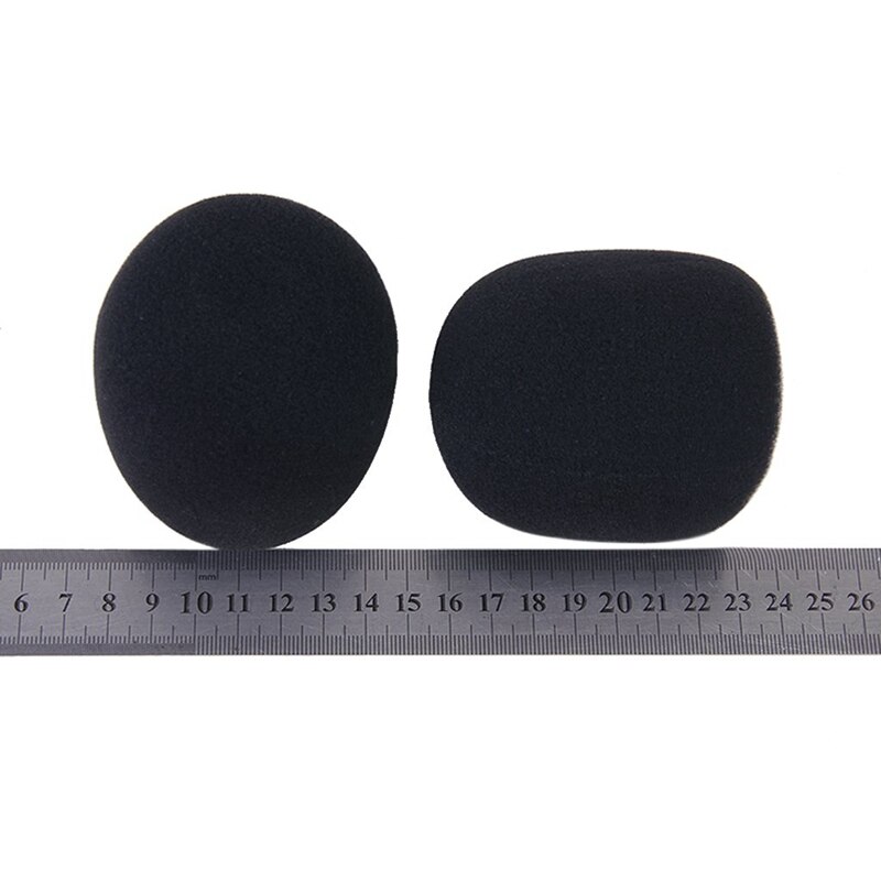 2 pcs Studio miniphone Mic Foam Protective Cover Black