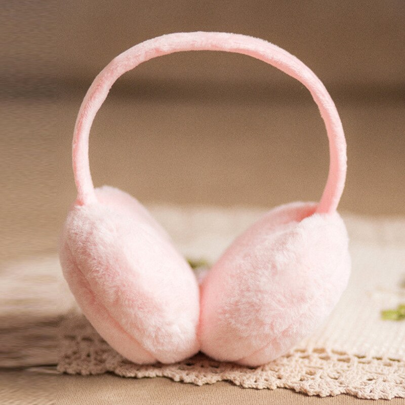 Children Winter Solid Color Fur Earmuffs for Boys and Girls Ear Warmer Headphones and Comfortable Ski Kids Earmuffs