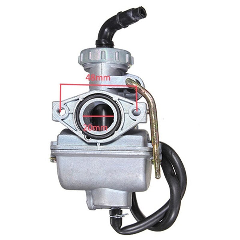 Motorcykel  pz20 20mm motorcykel karburator carb til 50cc 70cc 90cc 110cc 125cc 135