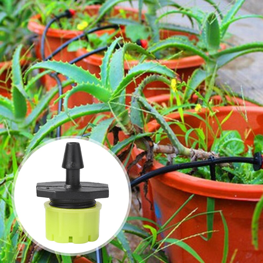 100pcs Adjustable Water Dropper Micro Flow Irrigation Hose Drip Head Kitfor Garden Micro Sprinklers Garden Irrigation