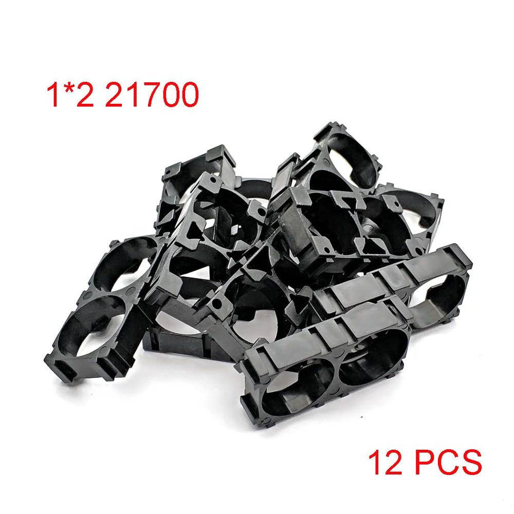 18650 21700 32650 Battery Holder Bracket Cell Safety Anti Vibration Plastic Brackets For 18650 21700 32650 Batteries: 1x2 21700 12PCS