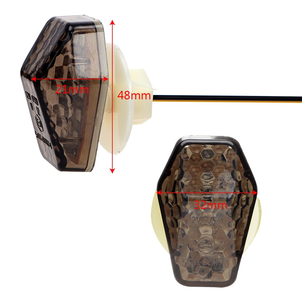 2 Stuks/set Knipperlichten Universal Amber Verlichting Voor Suzuki Motorfiets Verlichting Indicator Lampen Motorfiets Accessoires