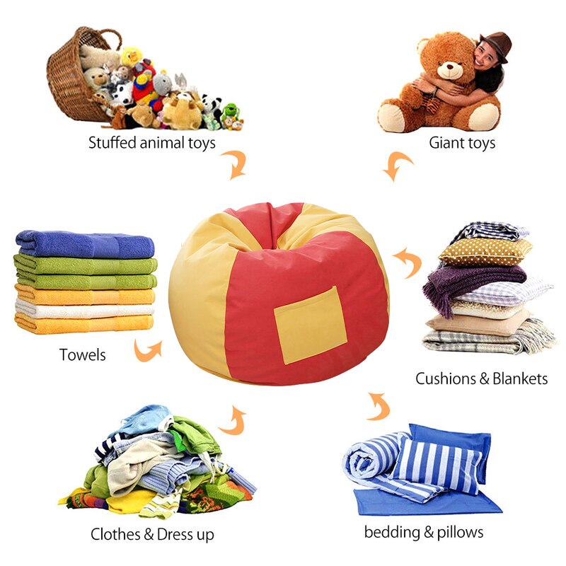 Baby luie zitzak banken hoes stoel zonder vulling katoenen ligstoel zitzak poef poef bank tatami woonkamer meubels 90*110cm