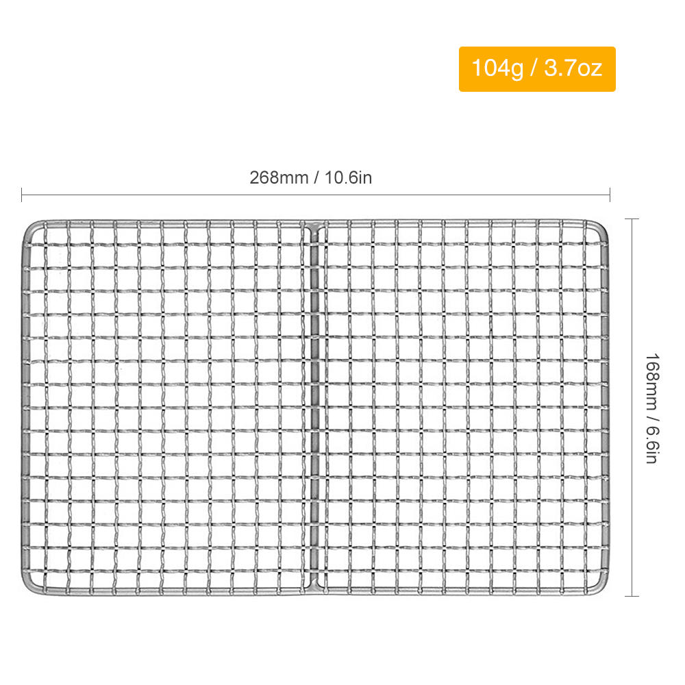 Titanium Grill Plaat Ultralight Barbecue Rack Bbq Gaas Bakken Braden Cooling Netto Plaat Voor Outdoor Camping Backpacken: Type 1 Grill