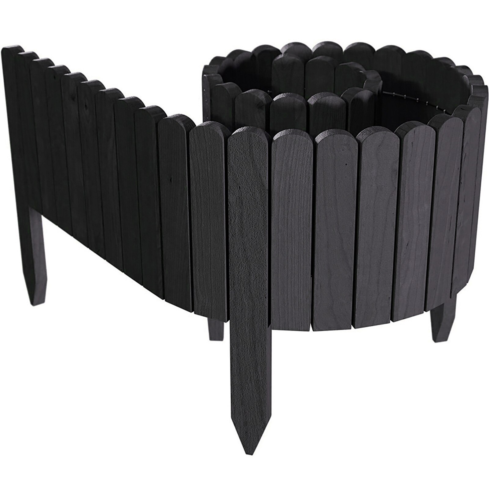 in stock Log Roll Border As Easy Plug-in Fence Support And: B