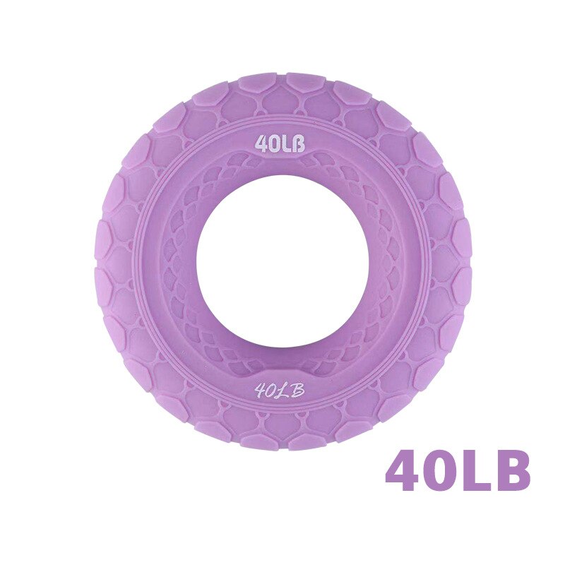 Handgrepp ring finger pow styrka arm underarm muskel tränare rehabilitering finger gripper gym tränare verktyg expander carpal: Lila