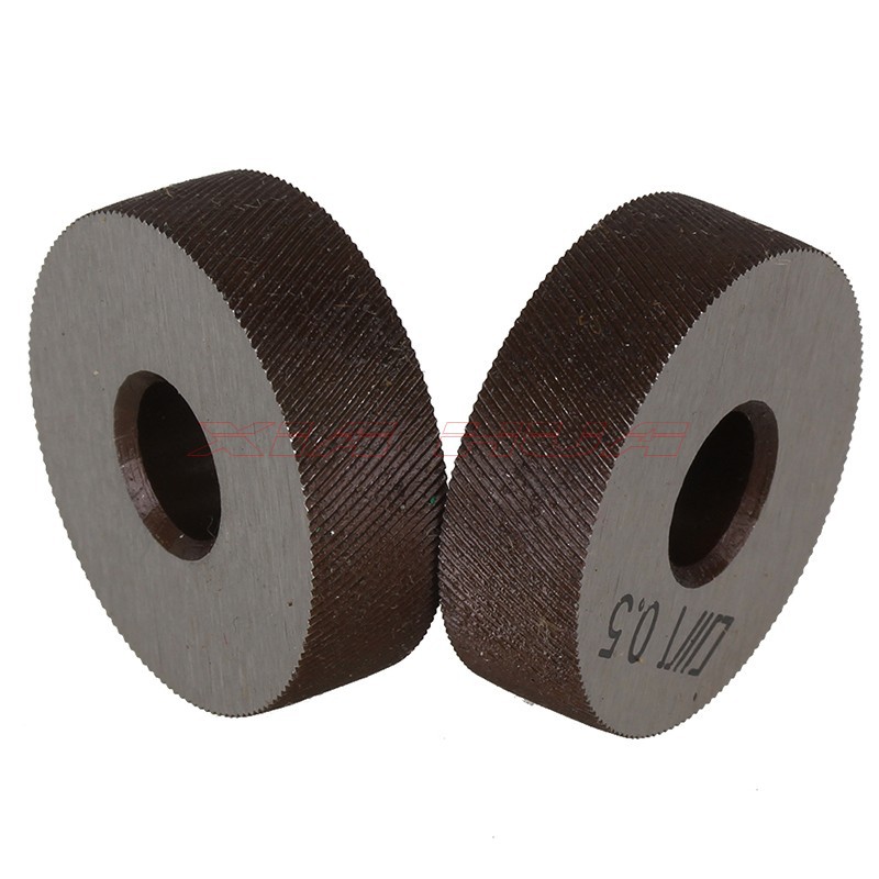 Pair of 0.5mm Gear Hob Wheel Knurled Wheel Knife Textured Knurled Lathe Embossing wheel Machine Tools Accessories