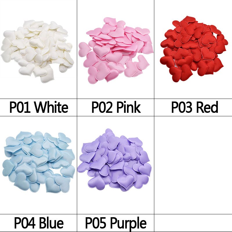 100 pçs coração tecido confetes decoração de mesa de casamento confetes pequeno amor coração pétala diy artesanato feliz aniversário festa suprimentos