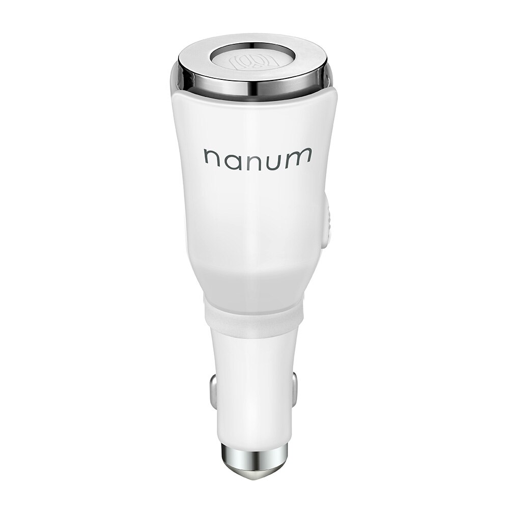 Nanum luftfrisker tulipan bil aroma mini usb aromaterapi æterisk olie diffuser tåge maker fogger: Hvid