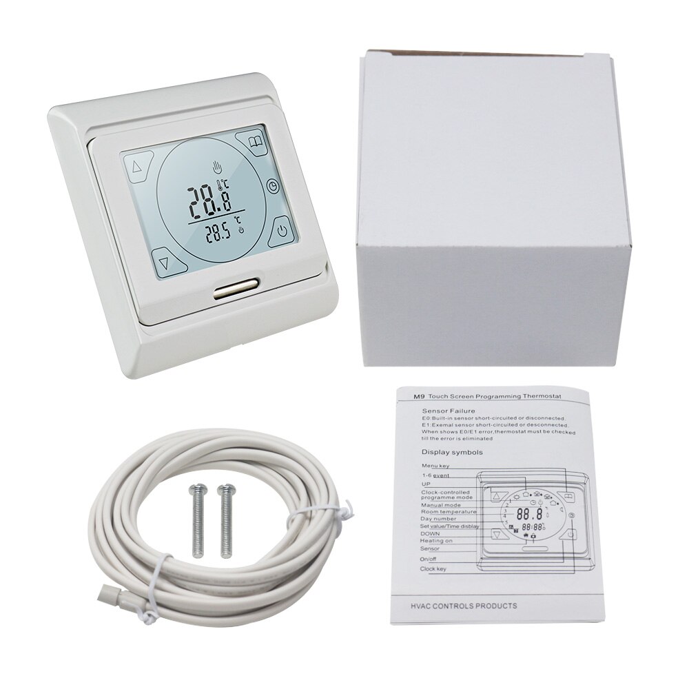 Termostato Meccanico WG01 Per Riscaldamento - 230V 16A, Con Sensore Da 3m, Bianco - Foto 5