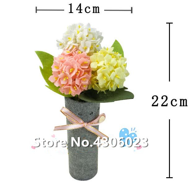 Forskjellig type filt stoff filt blomster dekorasjon gratis skjæringe diy materiale pakke håndlaget klut blomst til: 8