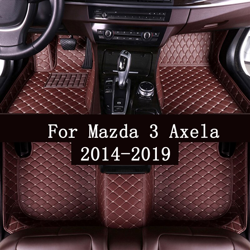 MOTOS Standard Velours-Fußmatten Passend Für Mazda 3 III 2013-2019 - Standard, Gewebt, Grau Fußmatten Auto - Erleben Sie Neuen Fahrkomfort Mit Einem Automatten Satz Für Ihr Auto