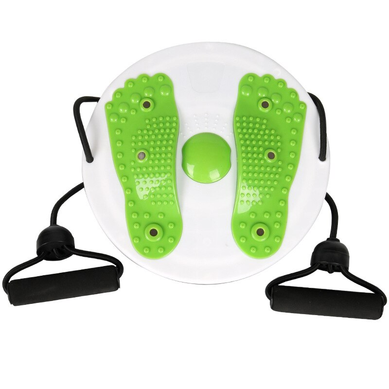 Placa magnética de giro de cintura, disco de giro para adelgazar las piernas, pie, Fitness, placa de giro de cintura, equilibrio, masaje corporal, ejercicio: Verde