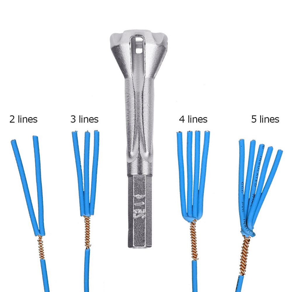 Electrical Twist Wire Tool 2~5 Hole Electrician Universal Automatic Twisting Wire Stripping Doubling Machine Connector