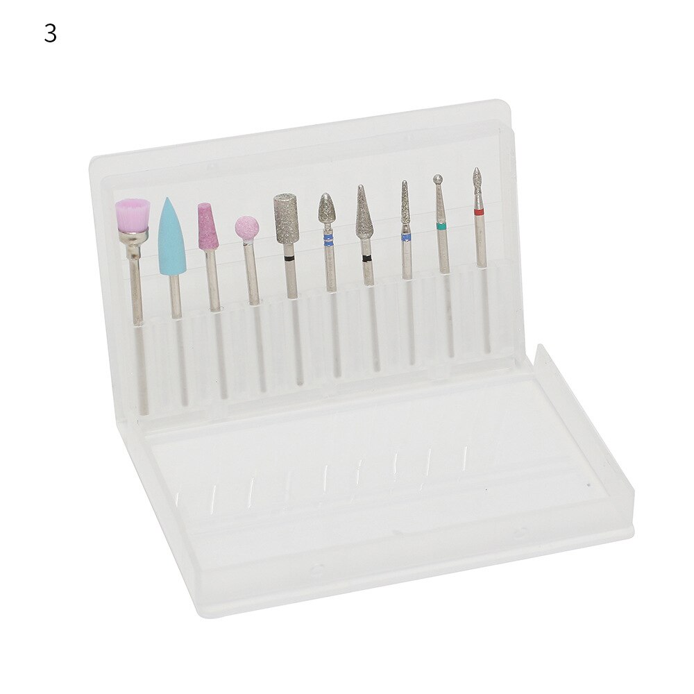 Nail art verktøy tilbehør fresebor manikyr pleie polish fil bits sett nyttige verktøy fjern cuticle cleaner multifunksjonell: 04