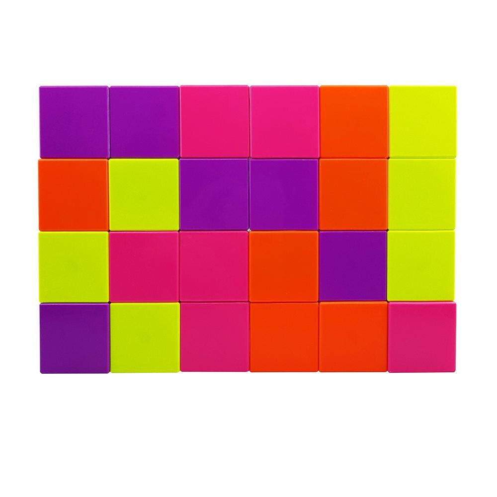 KUPSS-bloques magnéticos de neón, 16 cubos, necubos